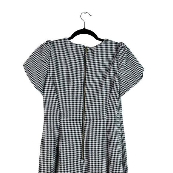 Calvin Klein Womens Houndstooth Mermaid Pencil Midi Dress Size 8 - Picture 5 of 12